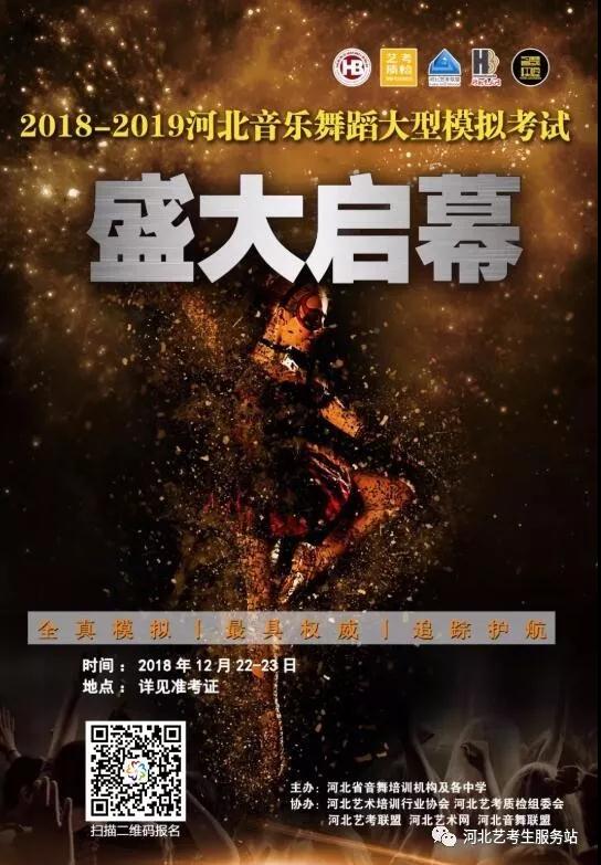2018-2019年河北音乐舞蹈大型模拟考试